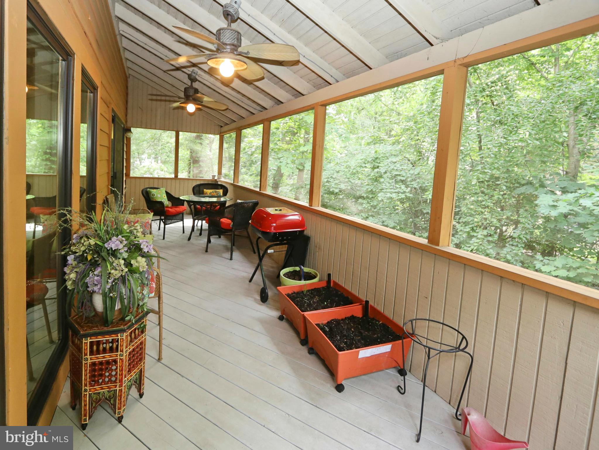 11037 Solaridge Drive Reston, VA 20191 - Photo 16 of 45 Screened porch with gorgeous wooded views