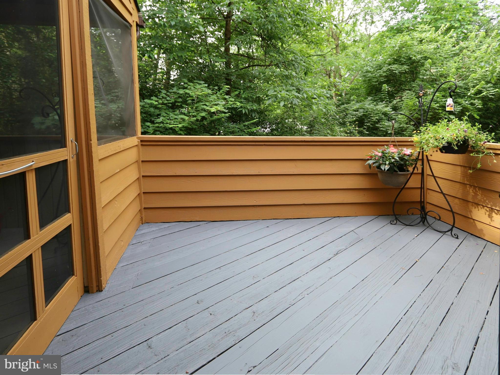 11037 Solaridge Drive Reston, VA 20191 - Photo 34 of 45 Deck with wooded views and access to the porch