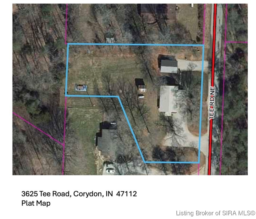 3625 Tee Road Northeast Corydon, IN 47112 - Photo 29 of 29 Property Lines