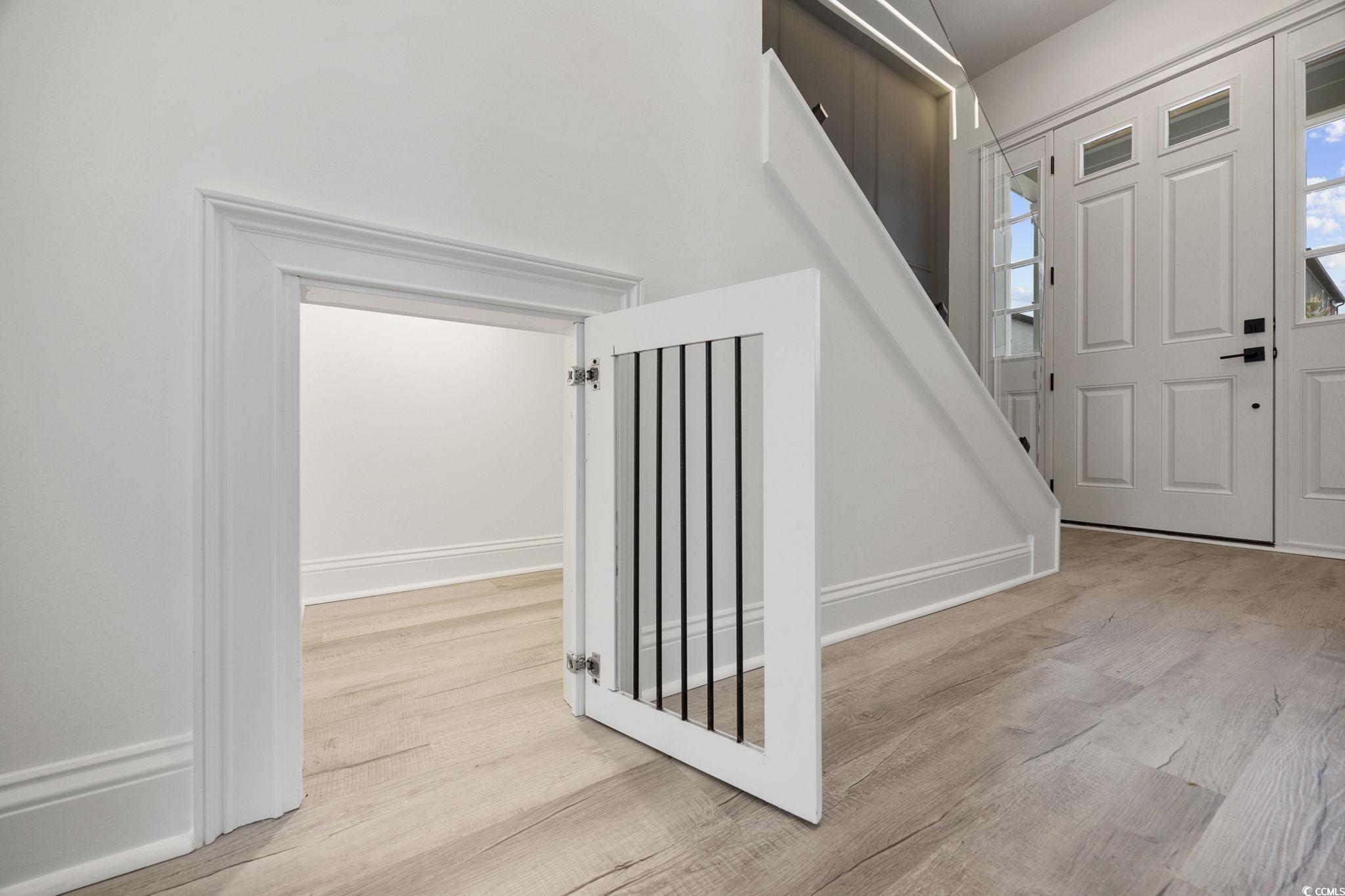 514 Harbour View Drive Myrtle Beach, SC 29579 - Photo 20 of 40 Entryway featuring stairway and light wood finished floors