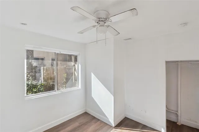 a view of an entryway with a window