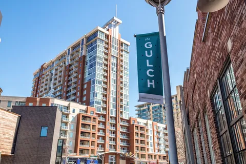 a front view of a building