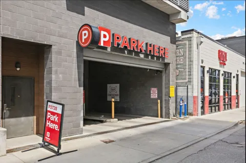 a view of street sign