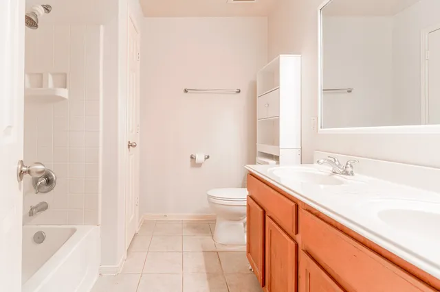 a view of a park with a slide