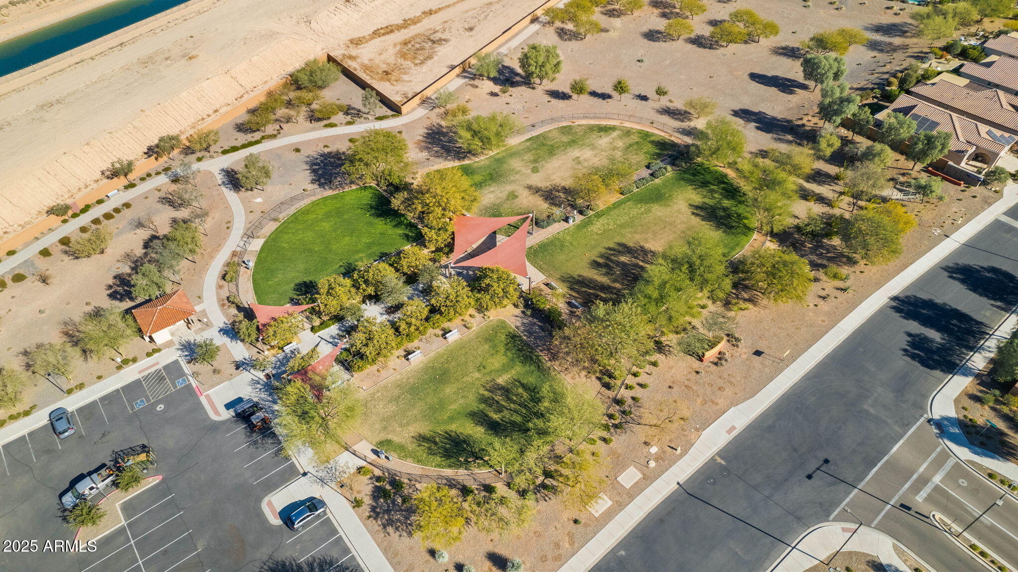 21280 North 262nd Drive Buckeye, AZ 85396 - Photo 47 of 51 an aerial view of a residential houses with swimming pool
