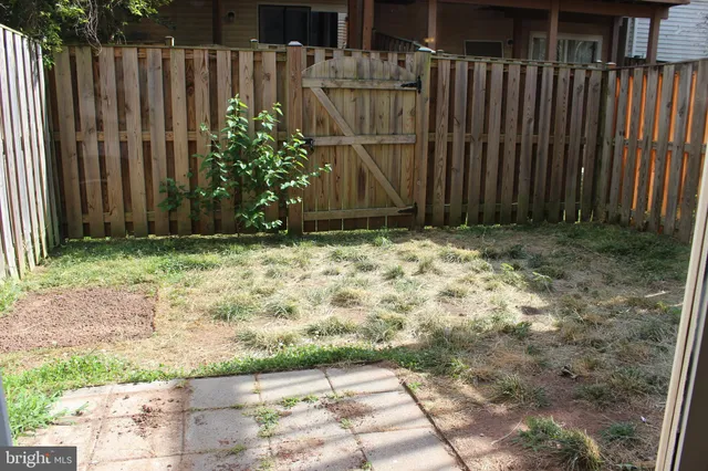 a view of wooden fence