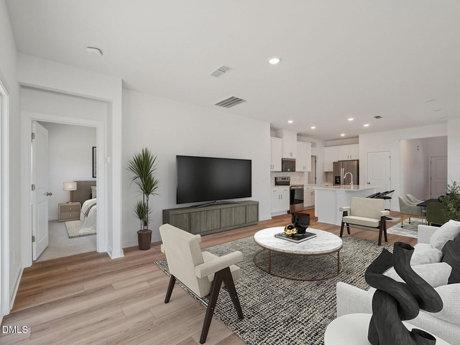 1503 Hatteras Road Durham, NC 27703 - Photo 10 of 25 4 - Living Room