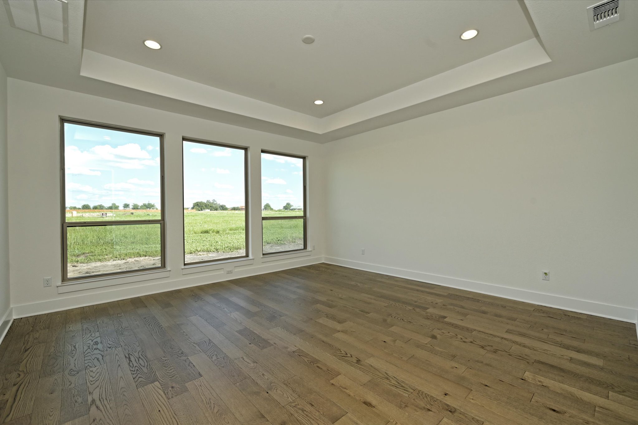 209 Scofield Avenue Georgetown, TX 78626 - Photo 16 of 33 an empty room with wooden floor and windows