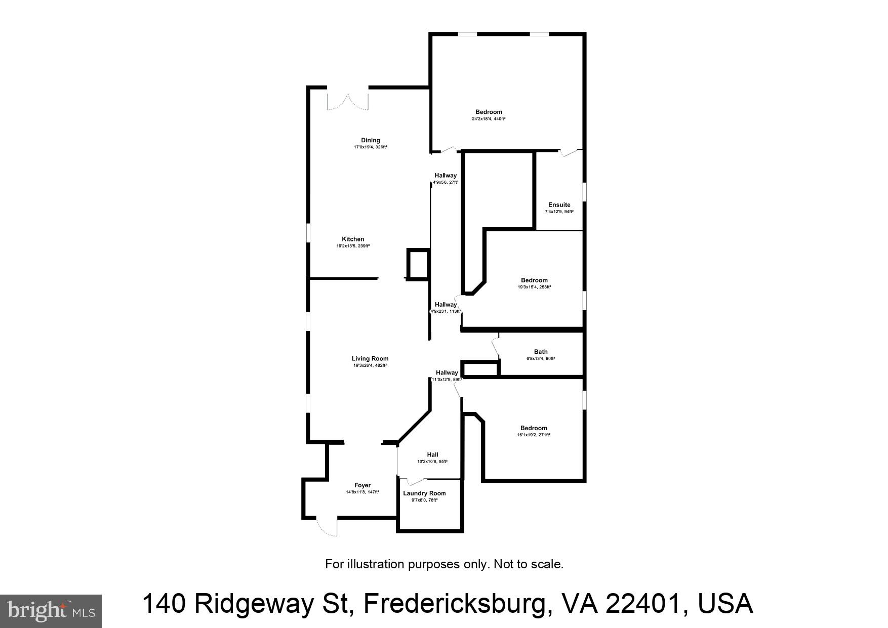 140 Ridgeway Street Fredericksburg, VA 22401 - Photo 33 of 33 Floor Plan