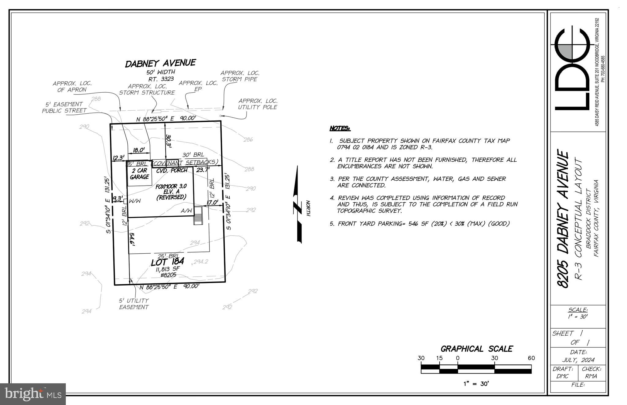 8205 Dabney Avenue Springfield, VA 22152 - Photo 15 of 17 Plat sketch of Foxmoor on 8205 Dabney
