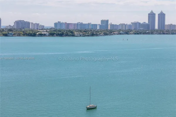 a view of a city with ocean