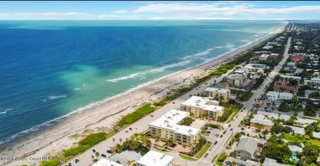 a view of yard with ocean view