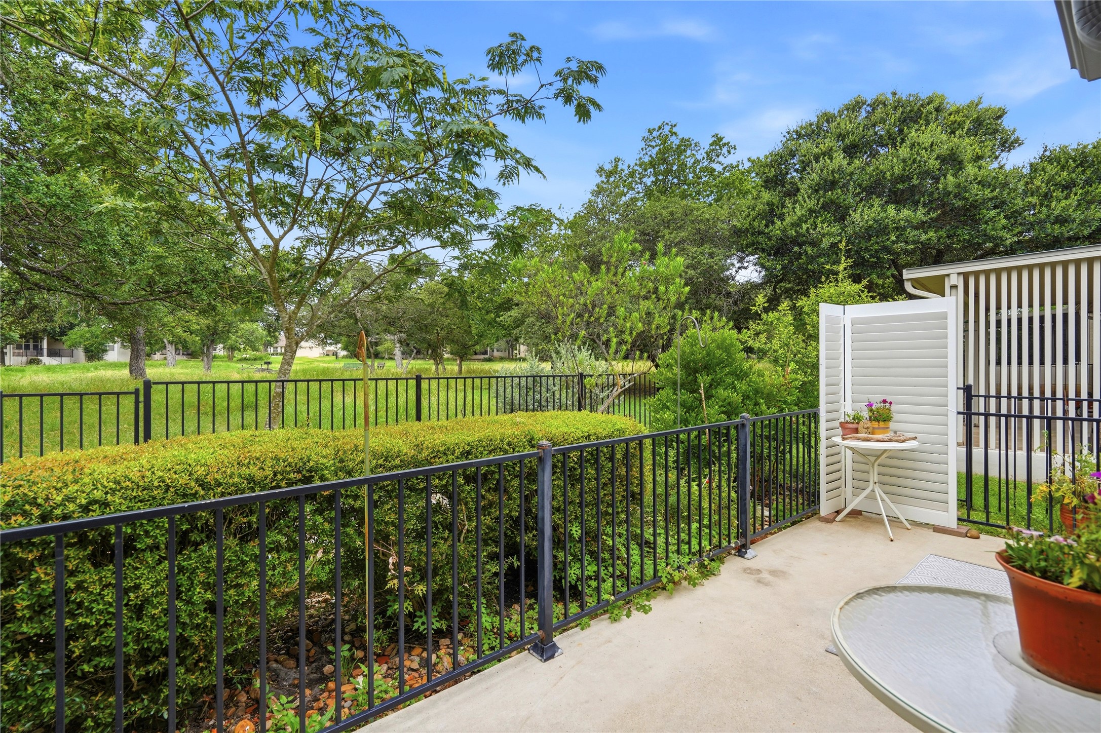 117 Whitewing Way Georgetown, TX 78633 - Photo 24 of 27 An inviting private patio space offers tranquil views of the green space