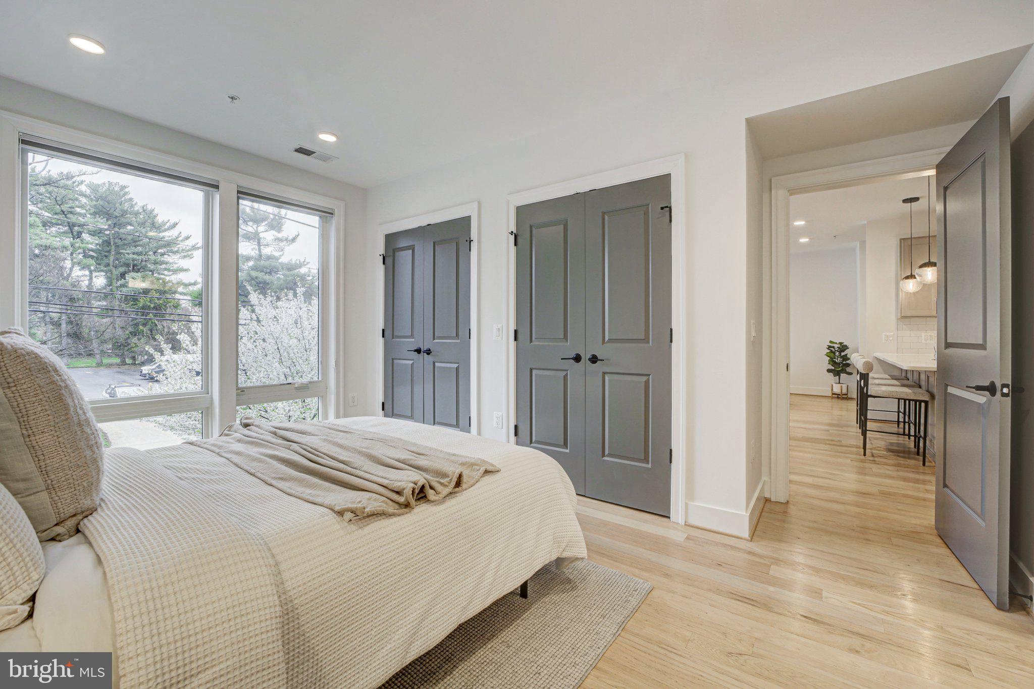 4335 Harrison Street Northwest, Unit 5 Washington, DC 20015 - Photo 16 of 21 Bright and airy modern bedroom retreat.