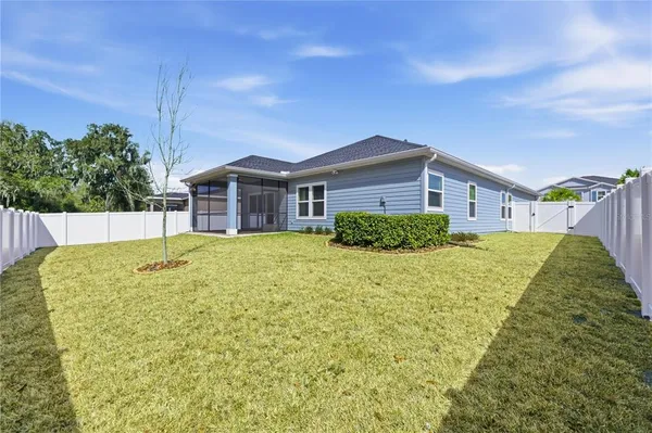a house view with a garden space