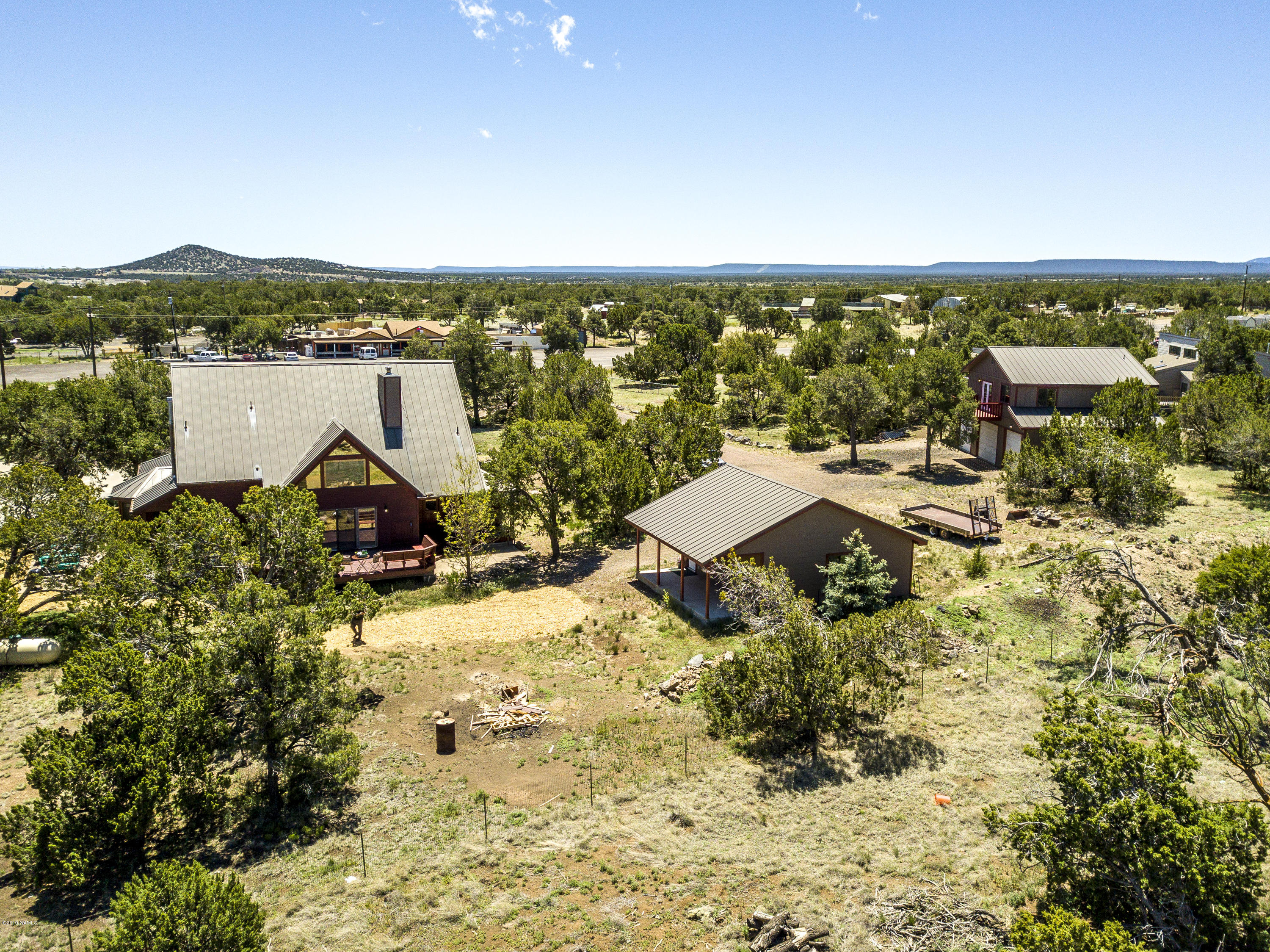 5950 Leupp Road Flagstaff, AZ 86004 - Photo 60 of 67 Aerial view from back