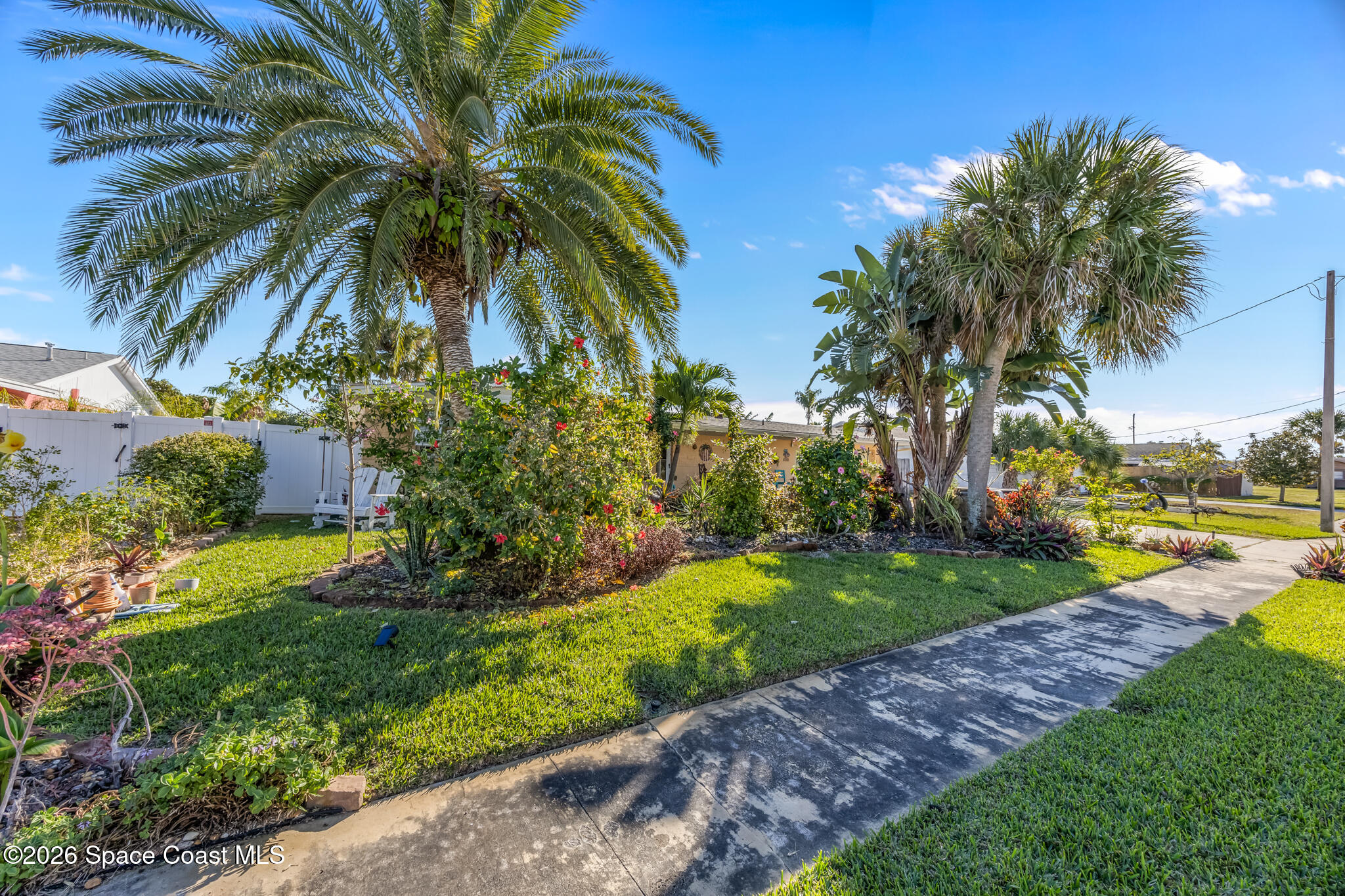 770 New Hampton Way Merritt Island, FL 32953 - Photo 38 of 48 a view of a yard with palm trees