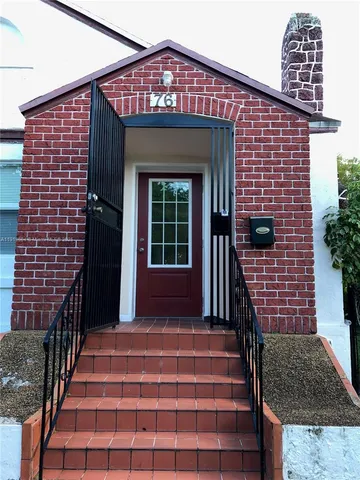 a front view of a house