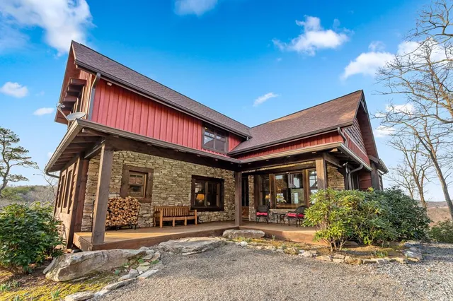 a view of stairs and yard
