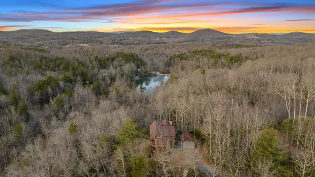 a view of mountains and valleys