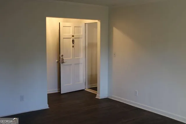 a view of an empty room