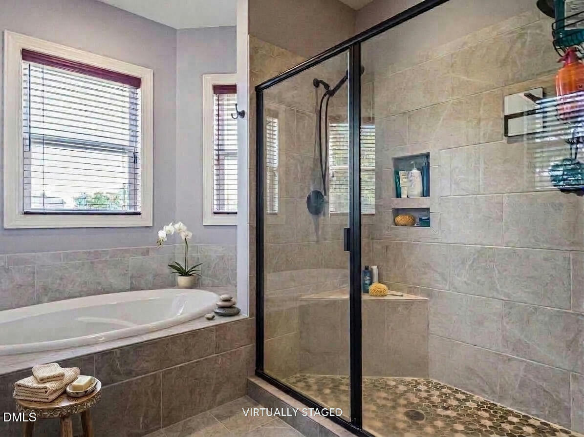 136 Kenneth Lane Willow Spring, NC 27592 - Photo 37 of 94 Primary bath virtually staged