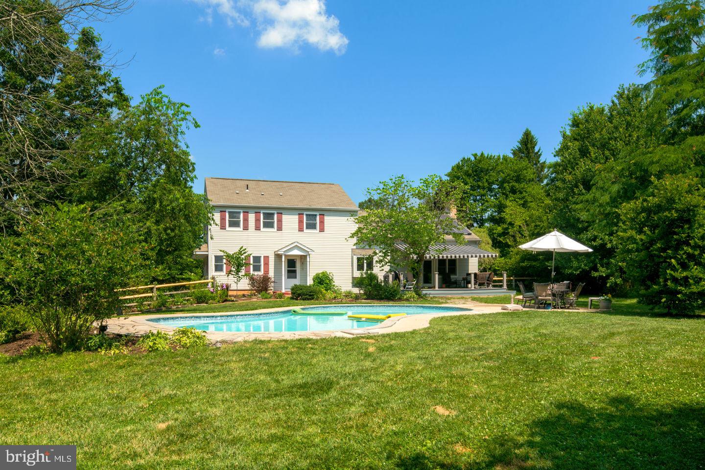 4661 Smith Road Newtown, PA 18940 - Photo 3 of 44 Exterior Backyard with Newer In-Ground Pool