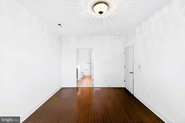 a view of an empty room