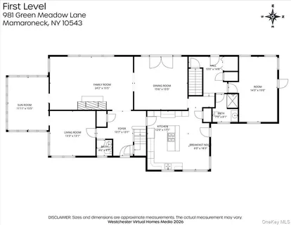 $2,595,000 | 981 Green Meadow Lane, Mamaroneck, NY 10543