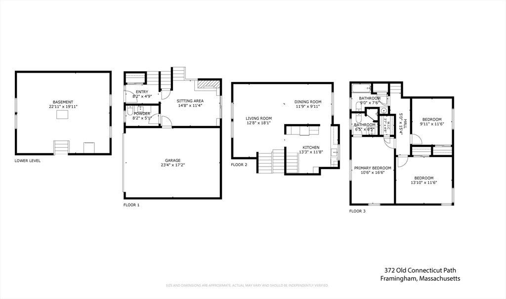 372 Old Connecticut Path Framingham, MA 01701 - Photo 25 of 33 a picture of a floor plan