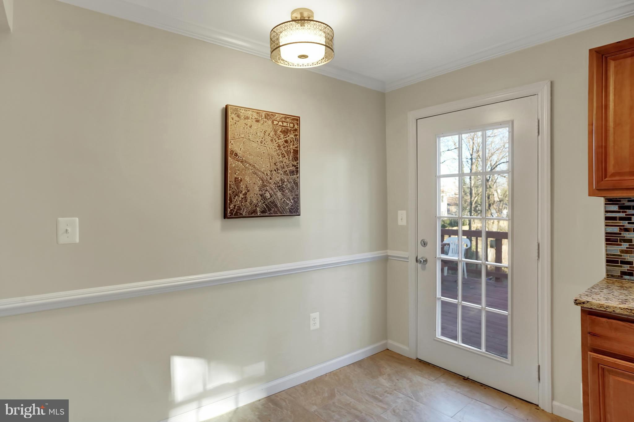 4013 Roberts Road Fairfax, VA 22032 - Photo 23 of 30 Kitchen with access to rear deck