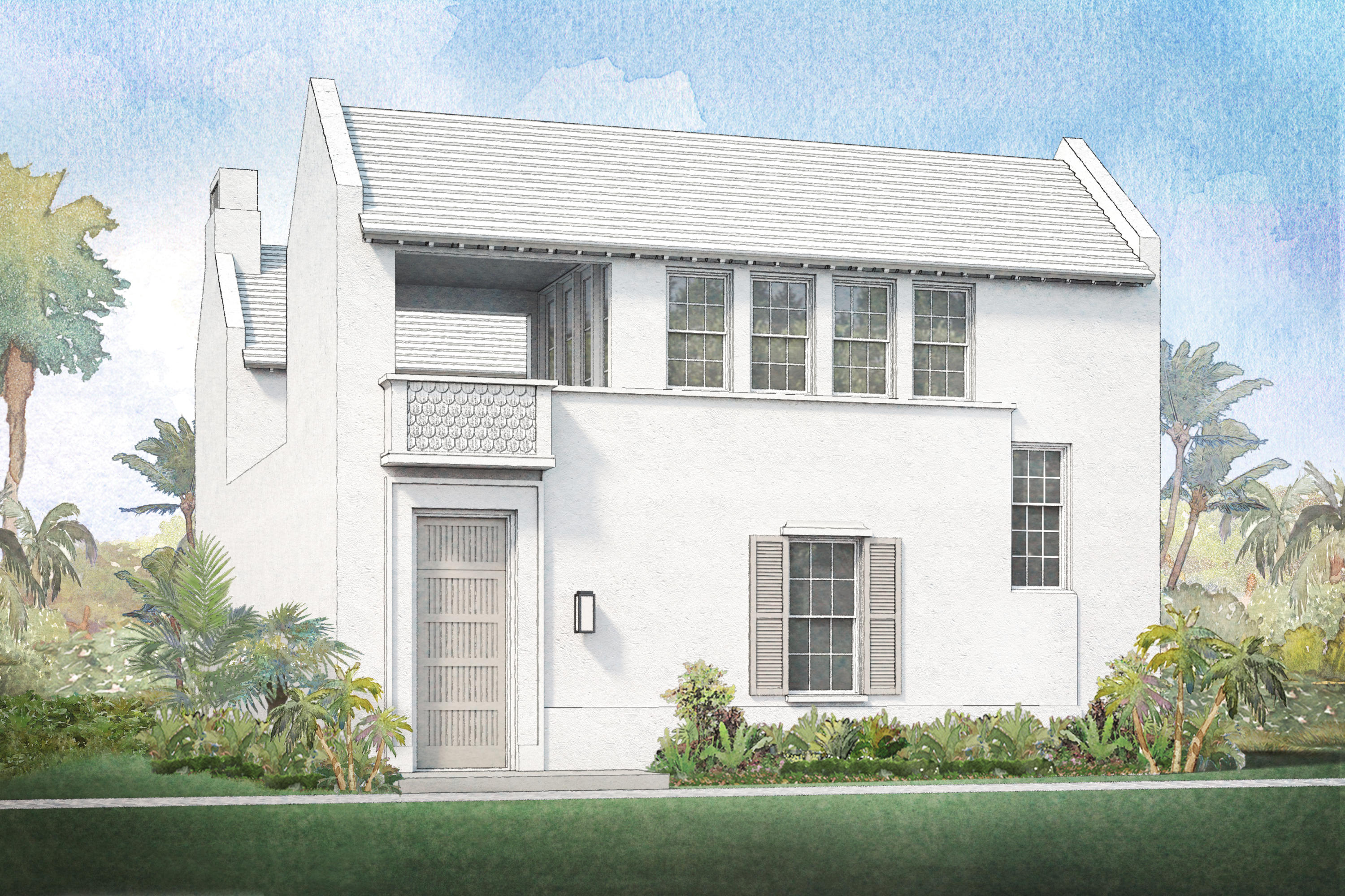 34 Lemon Hill Alley, Unit Z4 Inlet Beach, FL 32461 - Photo 1 of 16 a front view of a house with a yard