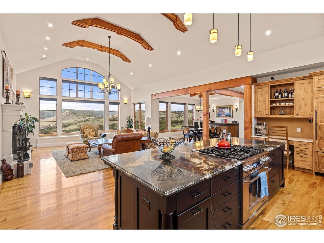 750 Left Fork Road Boulder, CO 80302 - Photo 2 of 39 a view of a living room and dining room