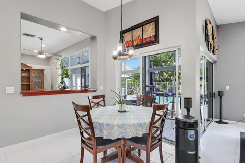 a workspace with furniture and window