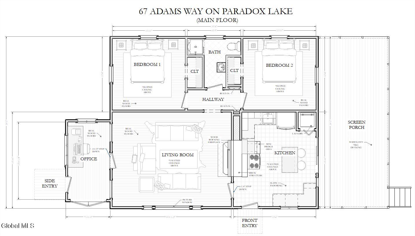 67 Adams Way Schroon, NY 12858 - Photo 2 of 45 67 Adams First Floor Layout