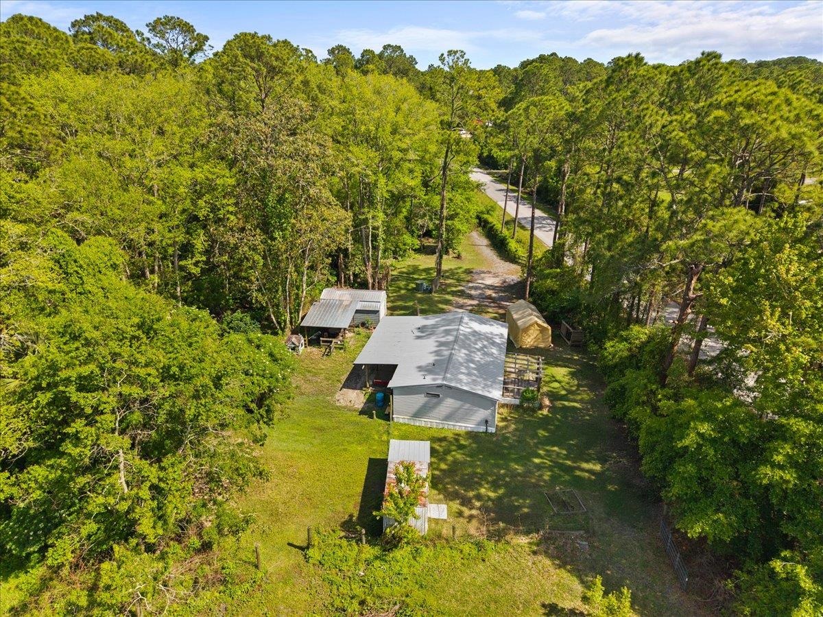 View from above of property