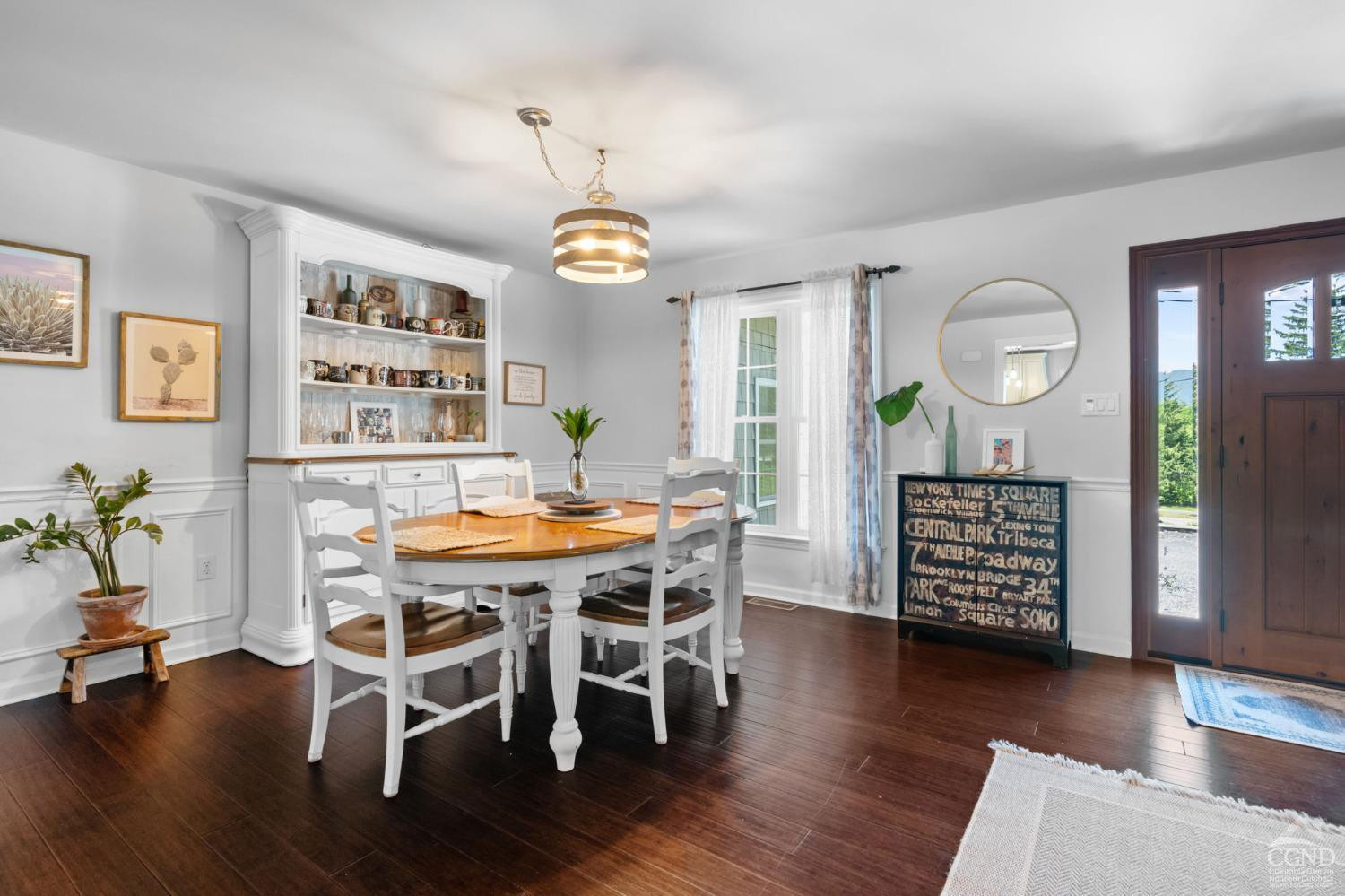 174 Grove School Road Catskill, NY 12414 - Photo 10 of 52 a view of a dining room with furniture wooden floor and chandelier