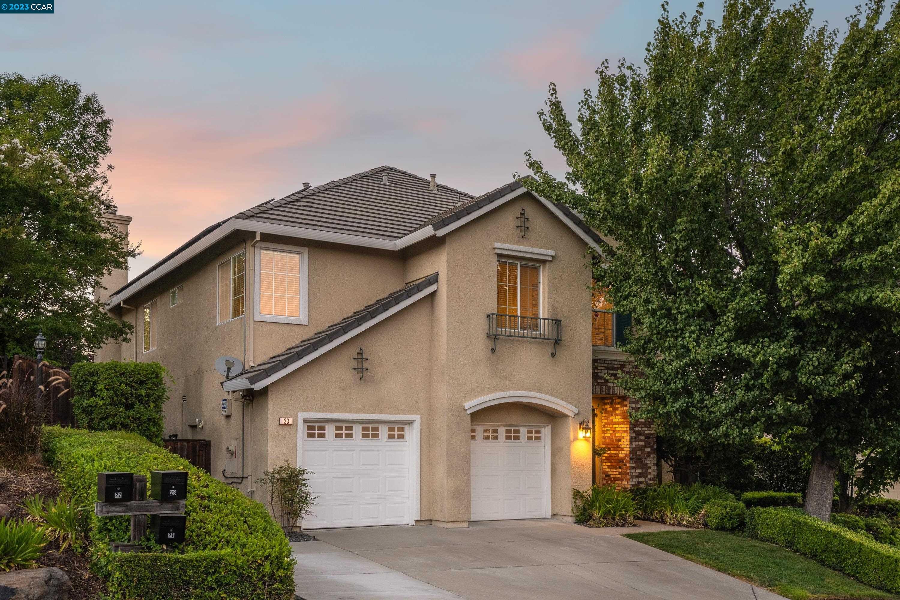 23 Hurst Court San Ramon, CA 94583 - Photo 1 of 1 a front view of a house with a garden