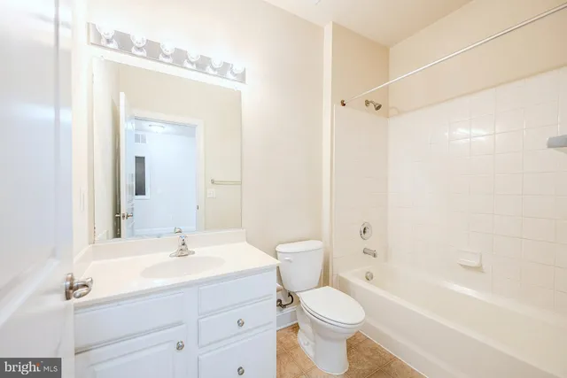 a view of a building from a porch