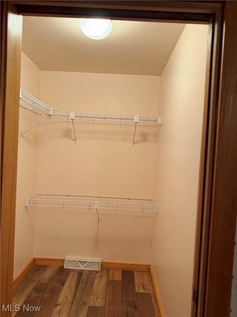 15180 Stoltz Road Diamond, OH 44412 - Photo 46 of 48 Spacious closet with dark wood-type flooring