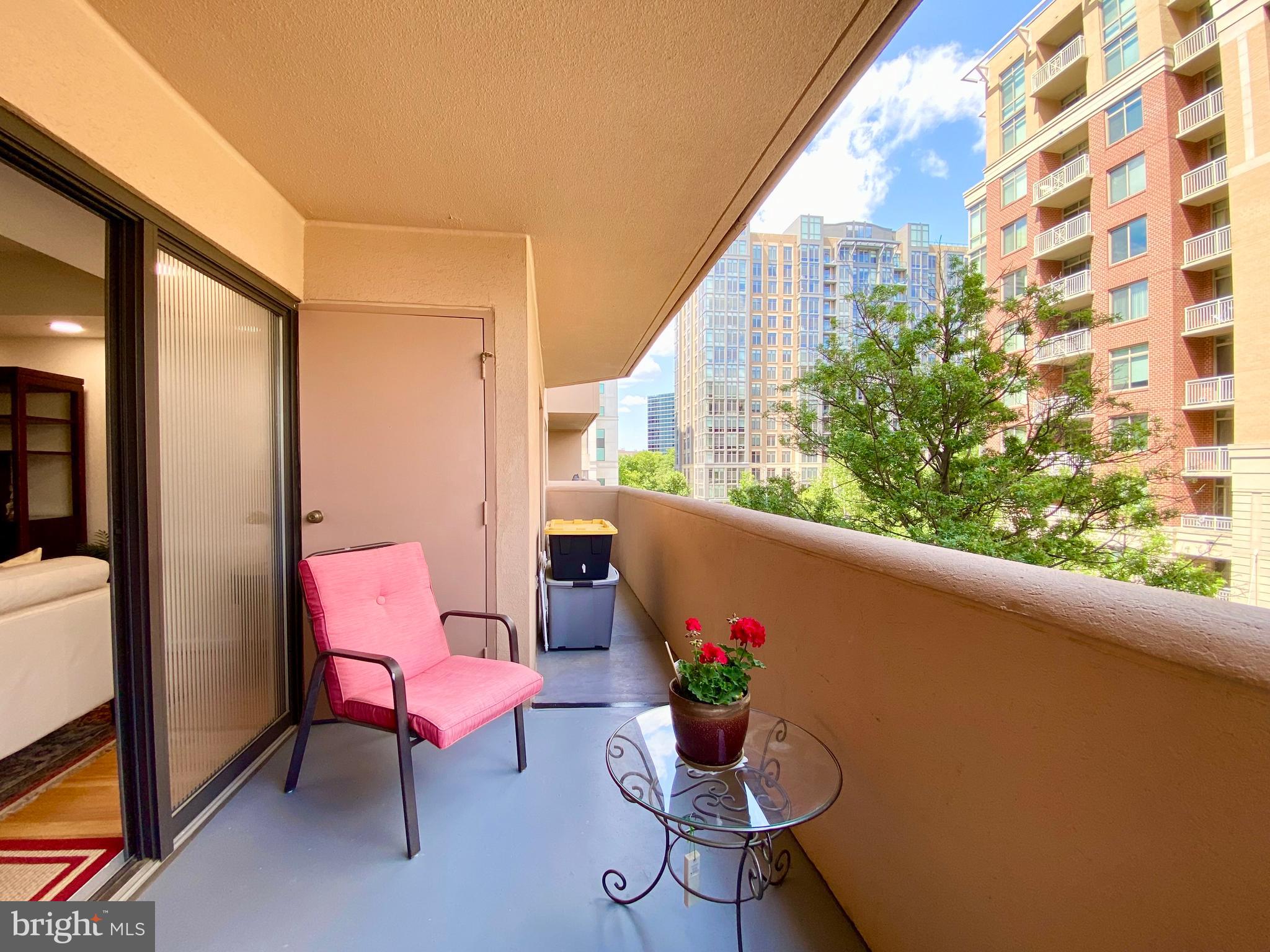 1301 North Courthouse Road, Unit 812 Arlington, VA 22201 - Photo 15 of 44 Spacious Balcony