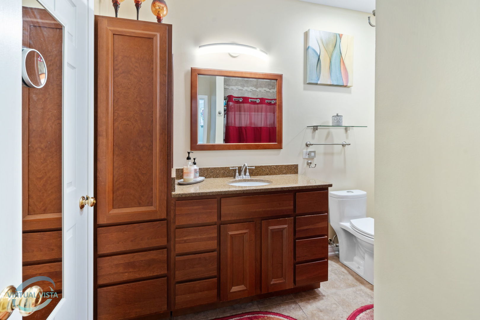 24155 Pear Tree Circle Plainfield, IL 60585 - Photo 16 of 27 a bathroom with a sink a toilet and mirror