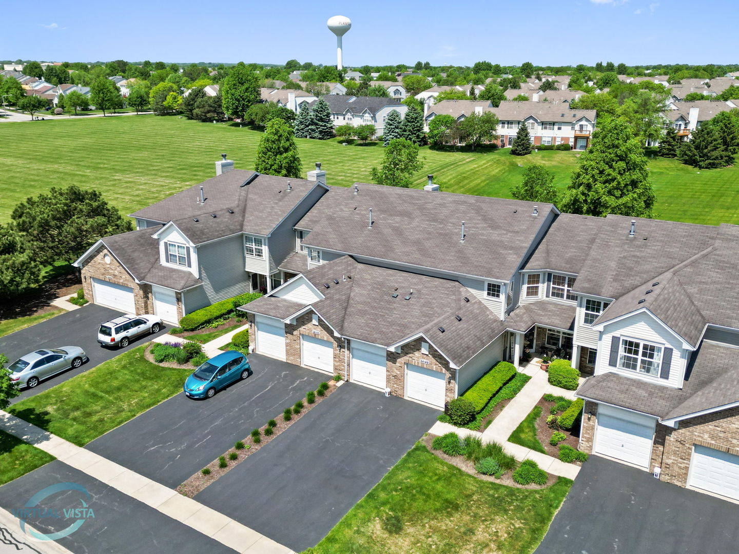 24155 Pear Tree Circle Plainfield, IL 60585 - Photo 24 of 27 an aerial view of a house with a garden