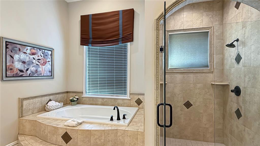 451 Muirfield Loop Reunion, FL 34747 - Photo 32 of 67 a bathroom with a tub and shower