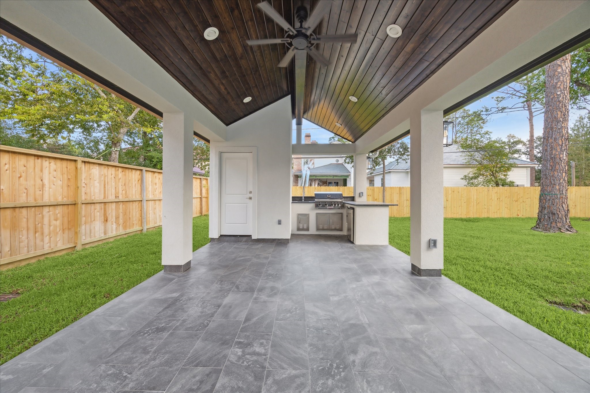534 Lanecrest Lane Houston, TX 77024 - Photo 46 of 49 a view of a porch with wooden floor and outer view