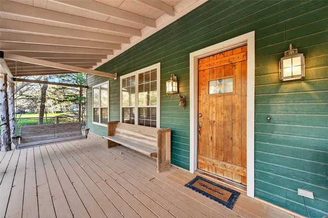 a view of outdoor space and deck
