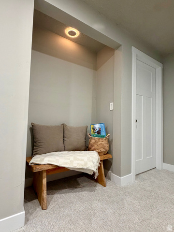 3359 Eurasian Crane Road Clinton, UT 84015 - Photo 45 of 71 Sitting room featuring light carpet and baseboards