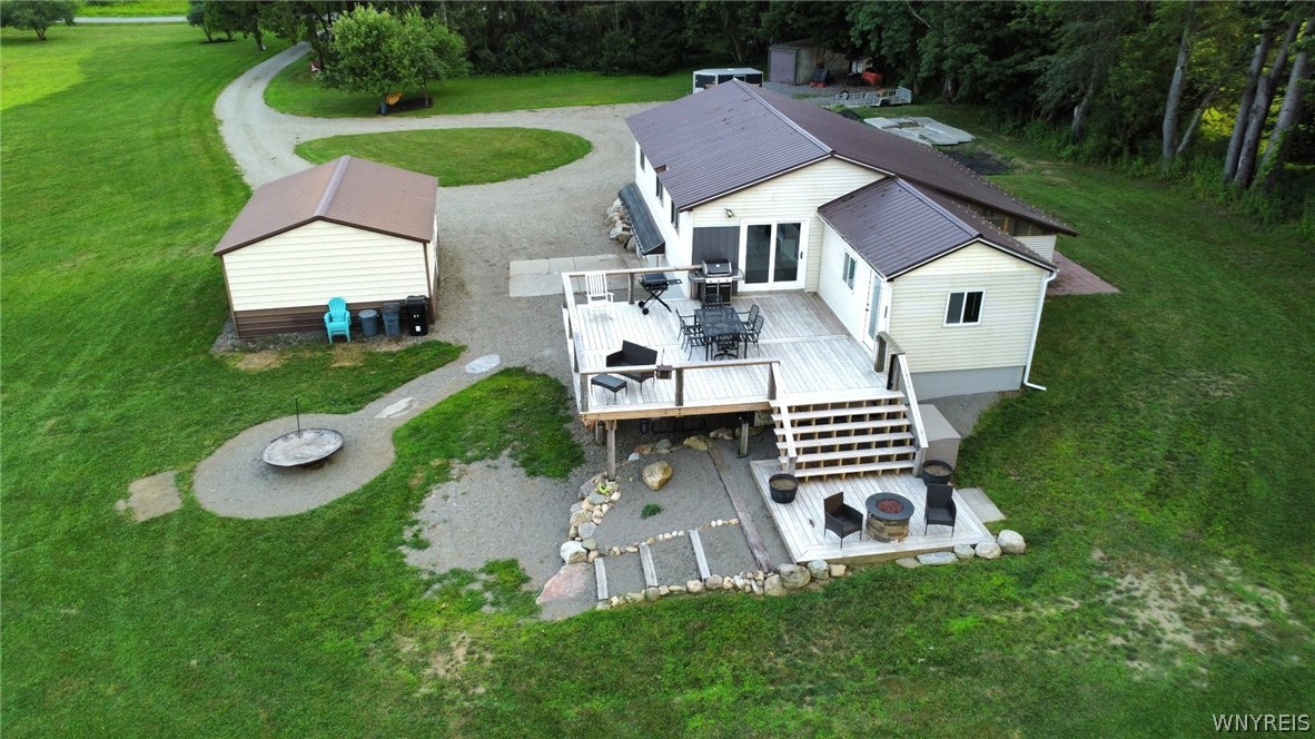4618 Woodside Road Collins, NY 14091 - Photo 1 of 39 Drone view of home
