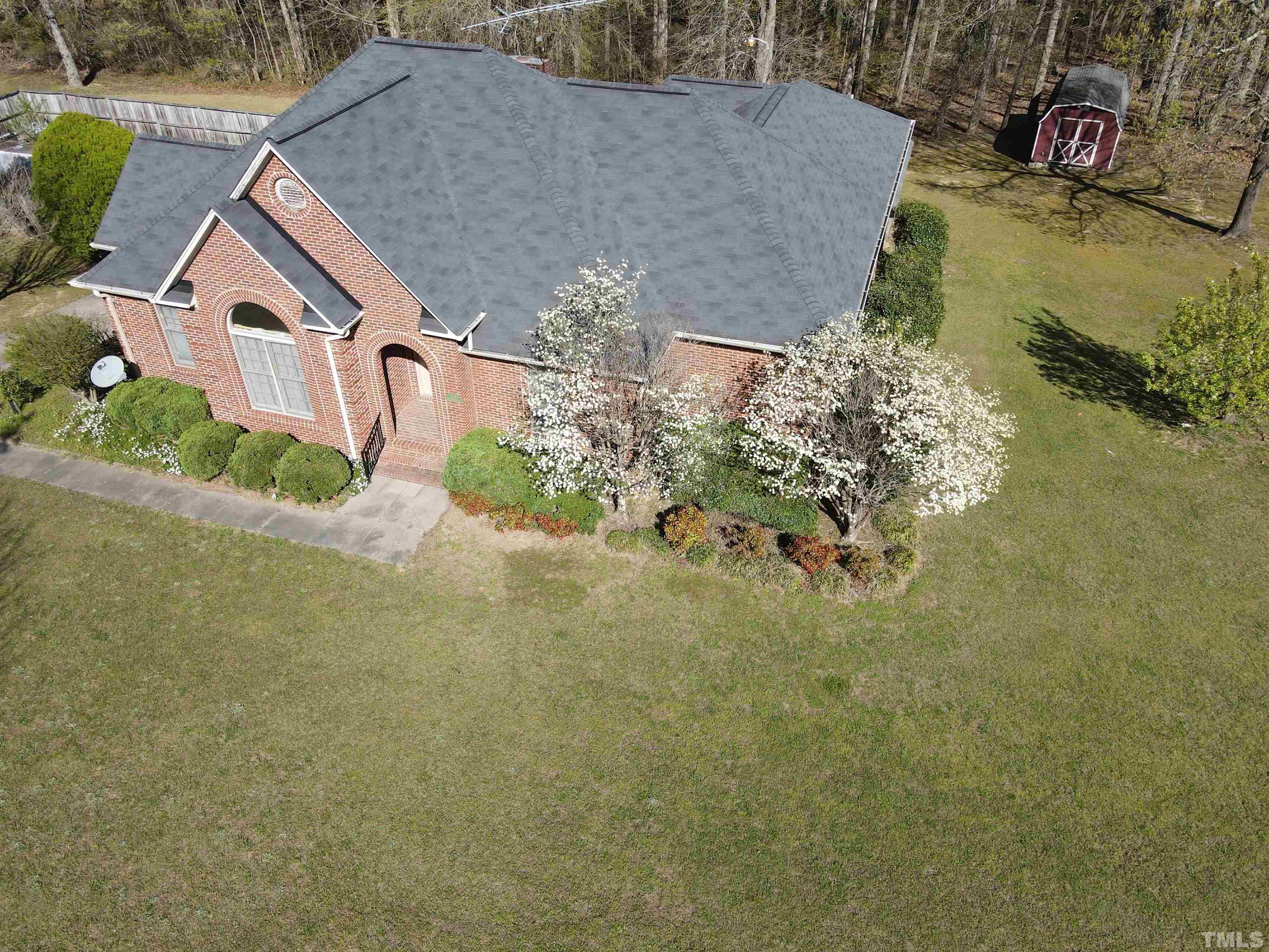 399 Ruff Davis Road Roxboro, NC 27574 - Photo 54 of 79 a aerial view of a house with a yard