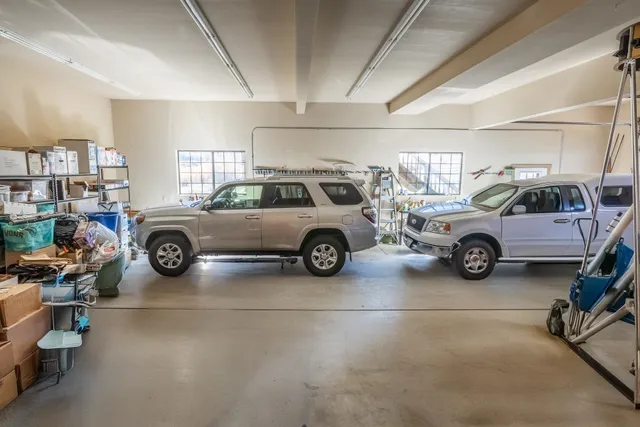 a view of a cars park in a room